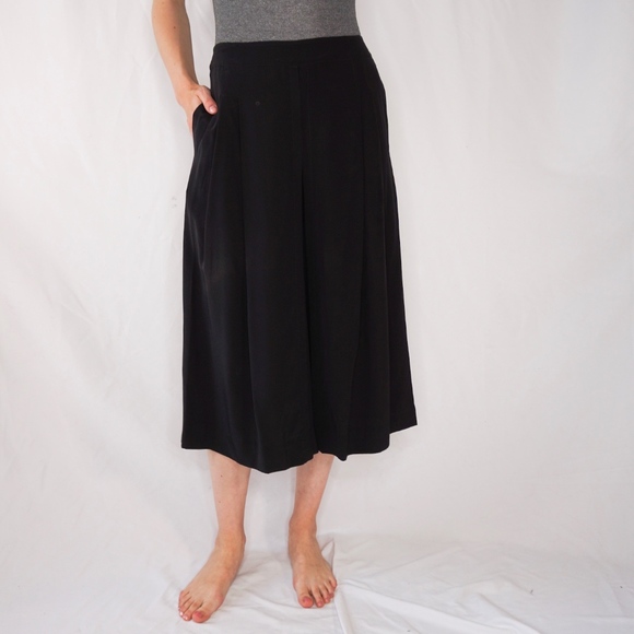 Anthropologie Pants - Brochu Walker Isla culotte Jet Black Pant NWT 0760